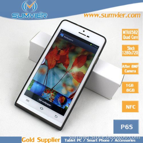 5inch IPS Screen Smart Phone with Quad Core Mtk6582 Nfc